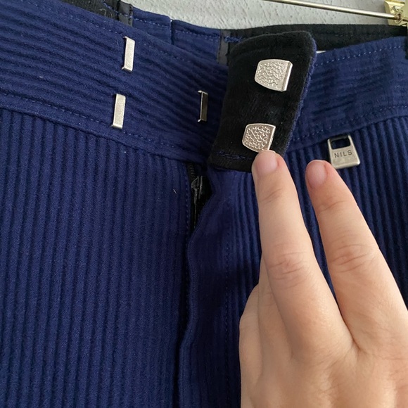 NILS Ski Pants Womens Size 12 High Waist Stirrup Style Blue Outdoors Active - Picture 5 of 11